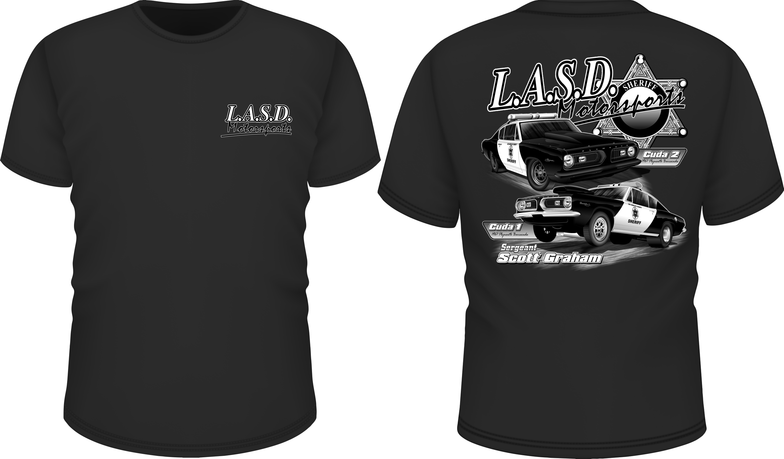 Los Angles County Corrections LA To LV Race Custom Police Shirt